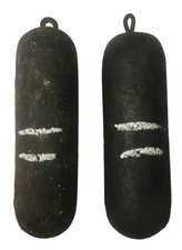 2 Poids d'horloge comtoise ou parquet 3980g et 3925g