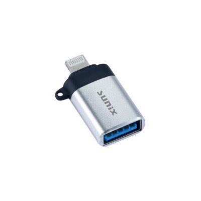 Sunix CT-11 USB 3.0 auf 8Pin Adapter OTG Stecker Typ A zu 8-Pin Buchse Silber