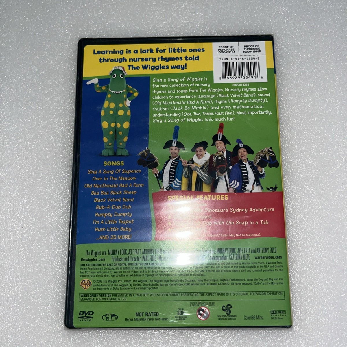 Buy The Wiggles - Sing a Song of Wiggles (DVD, 2008) online | eBay