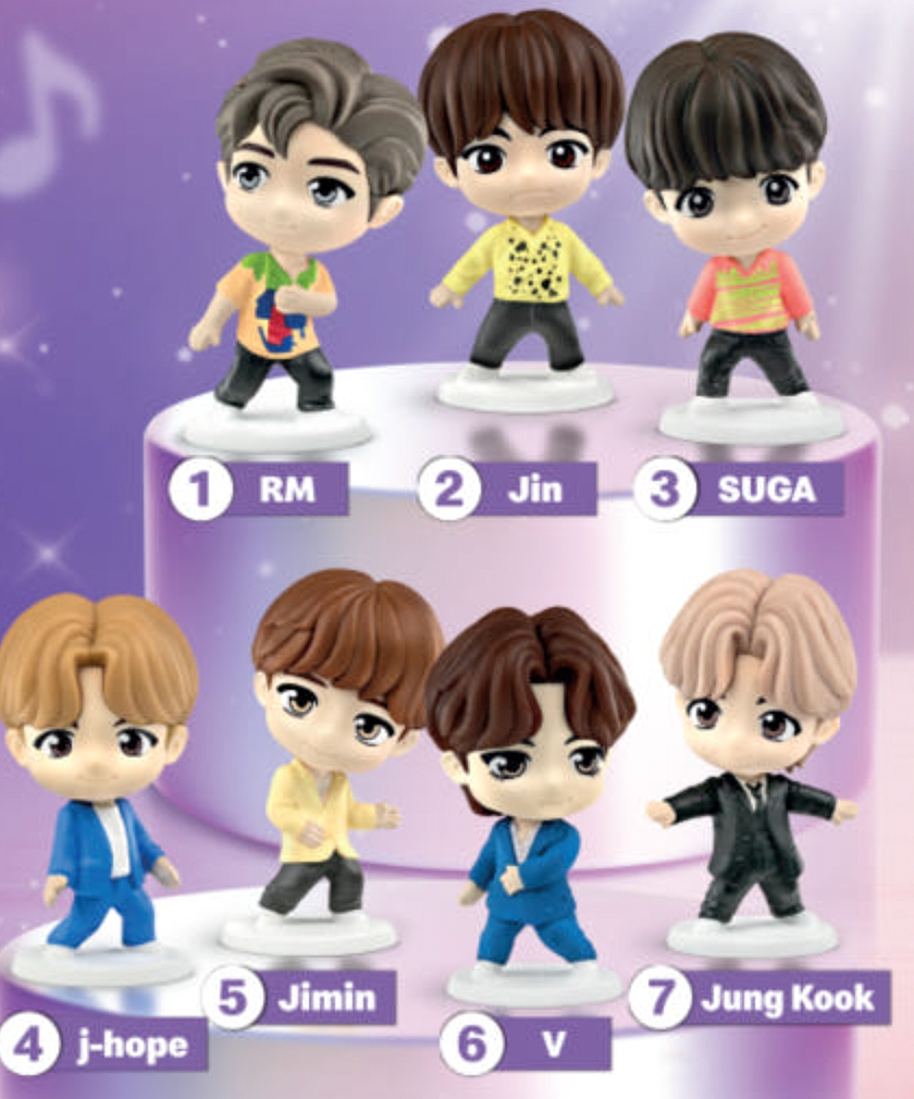 BTS TinyTan Figures x McDonald's Happy Meal Toy 2025 Korea +