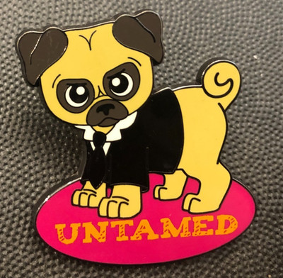 Universal Studios pin Men in Black Frank the Pug dog Untamed Alien Attack