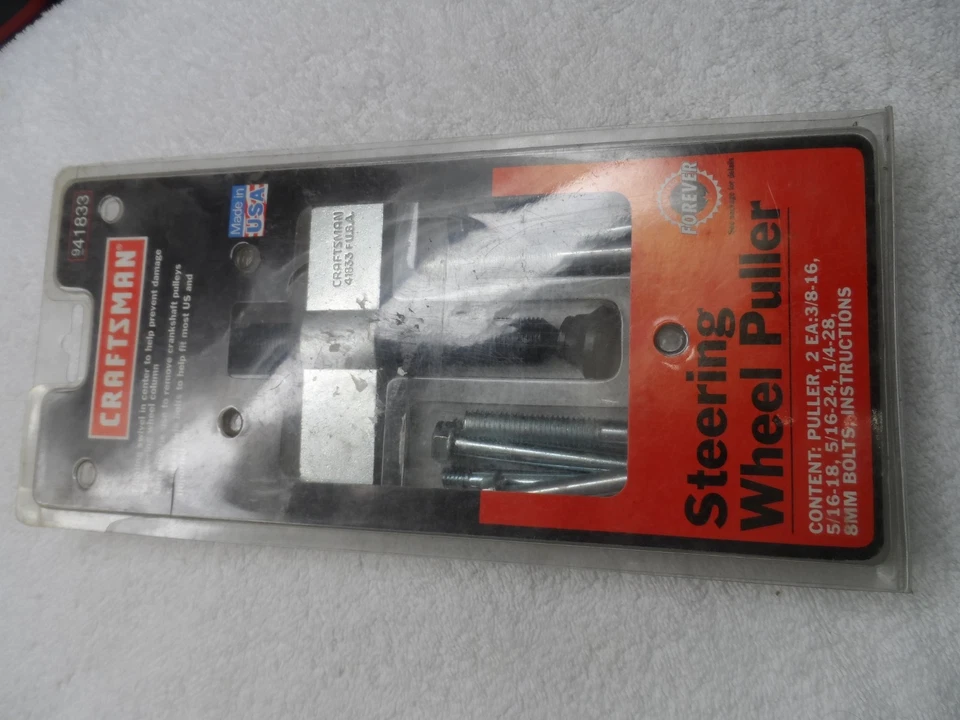 Craftsman Steering Wheel Puller, made in USA - Part # 41833 - Image 2 of 4