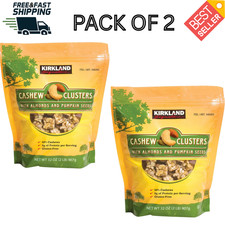 Kirkland Signature Cashew Mix Nuts Clusters Almonds Pumpkin Seeds 2lbs 2-Pack 19.50 per gallon
