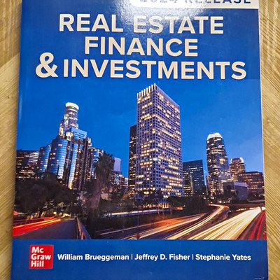 McGraw Hill Real Estate Finance & Investments 2024 Brueggeman/Fisher ISBN