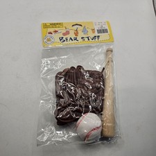 Build-A-Bear Baseball Glove And Bat Accessories Teddy Bear NIP Sealed