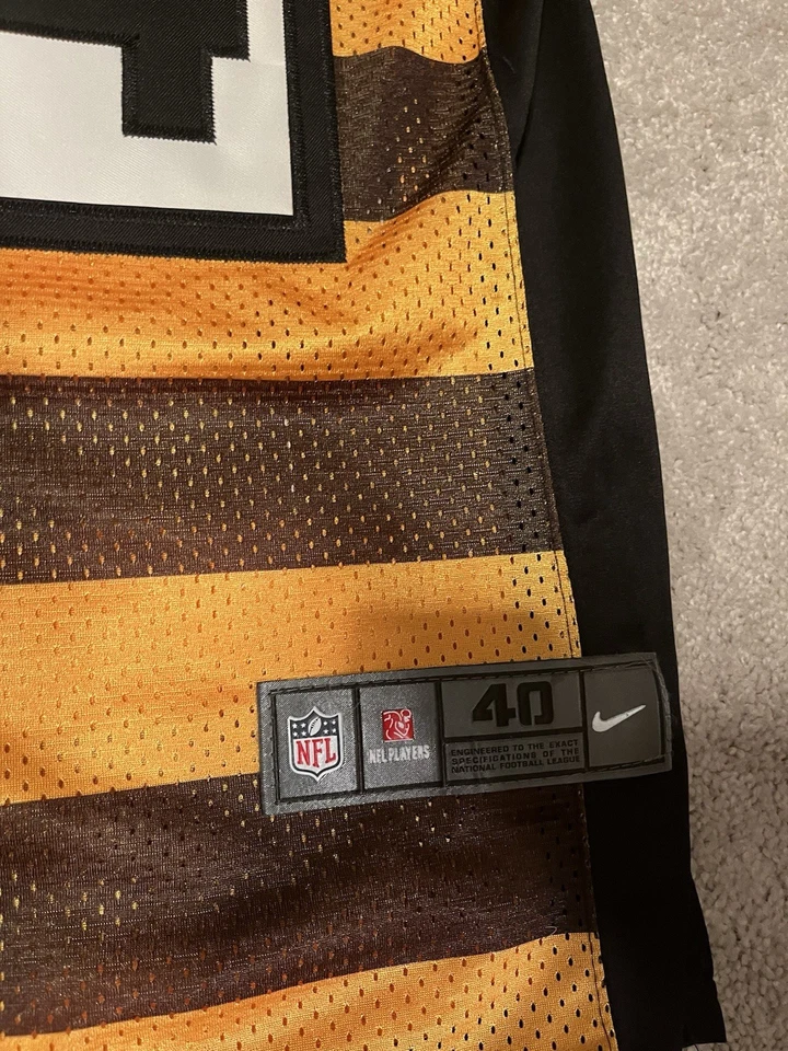 Мужская футболка Nike Pittsburgh Steelers Antonio коричневая с шмелем средний размер - Изображение 3 из 4