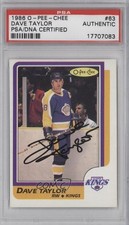 PSA/DNA 1986-87 O-Pee-Chee Dave Taylor #63 Certified Authentic Auto m5x