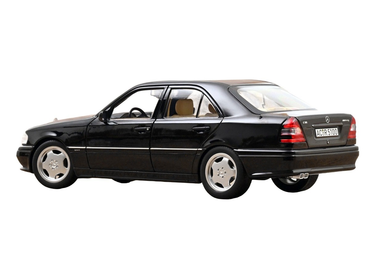 1993 MERCEDES-BENZ C36 AMG BLACK 1/18 DIECAST MODEL CAR BY NOREV