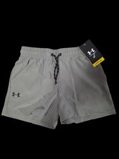 Nwt Youth Medium Under Armour Upf 50 Silica Green Athletic Shorts