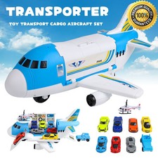 Airplane Toy Transport Plane Toys For Kids Transport Cargo Airplane Car Play Set