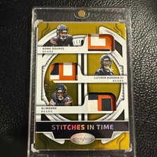 2025 Certified - Stitches in Time Odunze/Burden/Moore Mirror Gold 10/10 BOOKEND