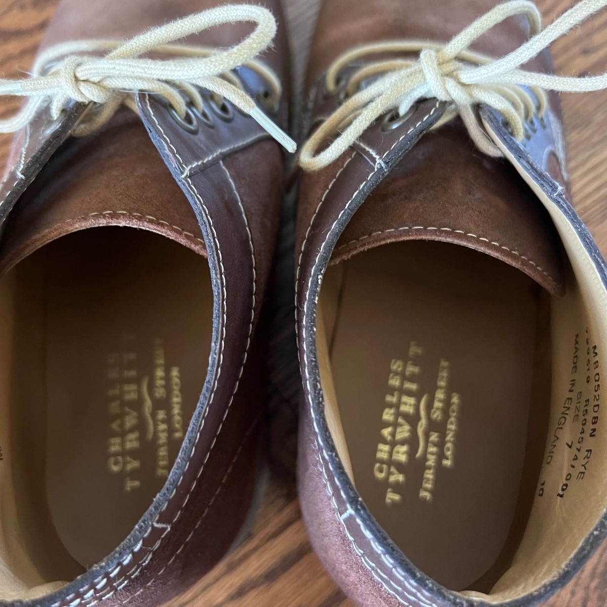 Charles Tyrwhitt Rye Brown Suede Leather Chukka Boots Made  display picture 1