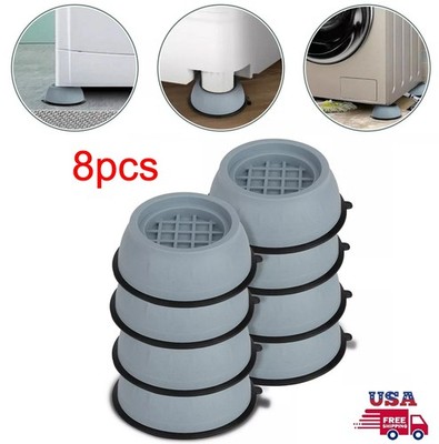 slip mit vibration 8 PCS Anti Vibration Washing Machine Support Anti-Slip Rubber Feet Base  Pads