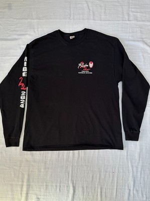 Motorcycle Biker Long sleeve Tshirt Black 2XL ''Prevent Veteran suicide''