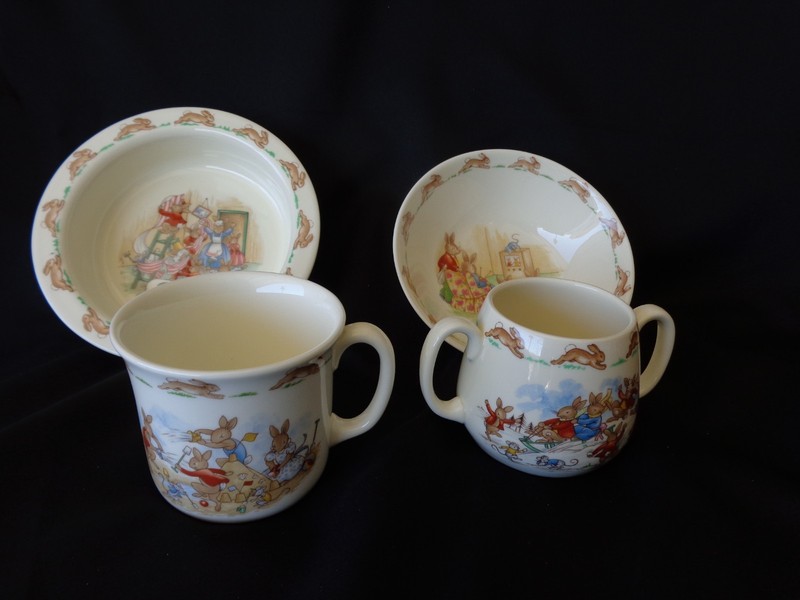Royal Doulton (4) Bunnykins Bowls & Cups