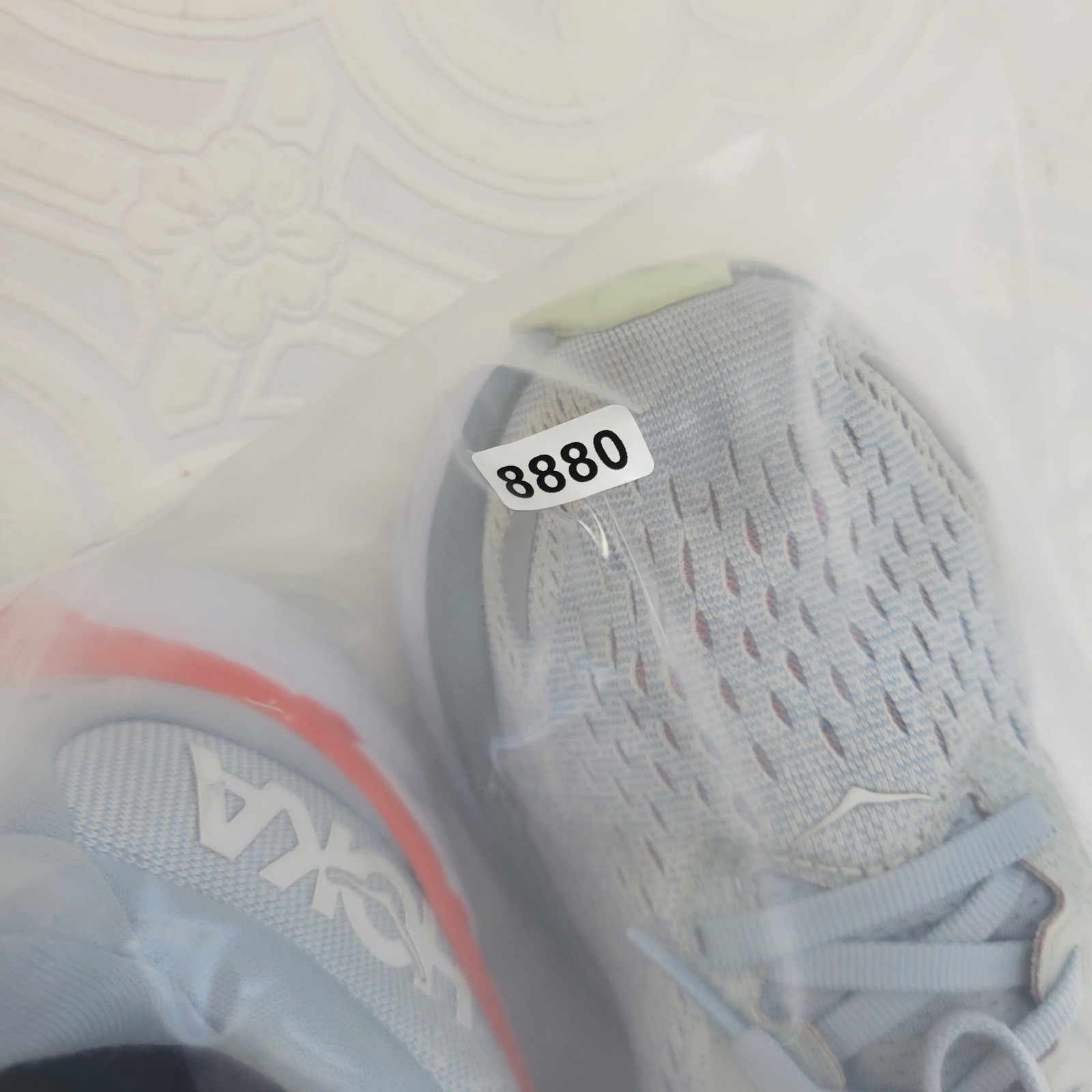 Hoka One One Clifton 8 Womens 9.5 Wide Blue Orange Running Shoes 1121375 thumbnail 18