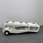 Tiny Tonka Semi Truck Car Hauler Transport Trailer White Press Steel (d4#1)