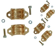 Klemmschalen Schlauchschellen für Saugschläuche Hochdruckschläuche aus Messing