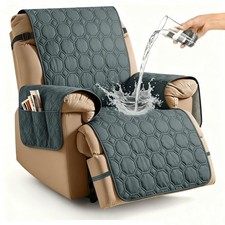 Waterproof Recliner Chair Cover, Non Slip Covers for Recliner Chair with
