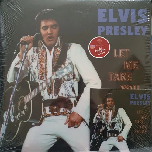 ELVIS PRESLEY "LET ME TAKE YOU HOME" RARE RED VINYL LP & CD SET.  FACTORY SEALED