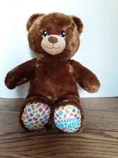 Build A Bear Happy Birthday Plush 15" Stuffed Animal Teddy Bear BAB 2024