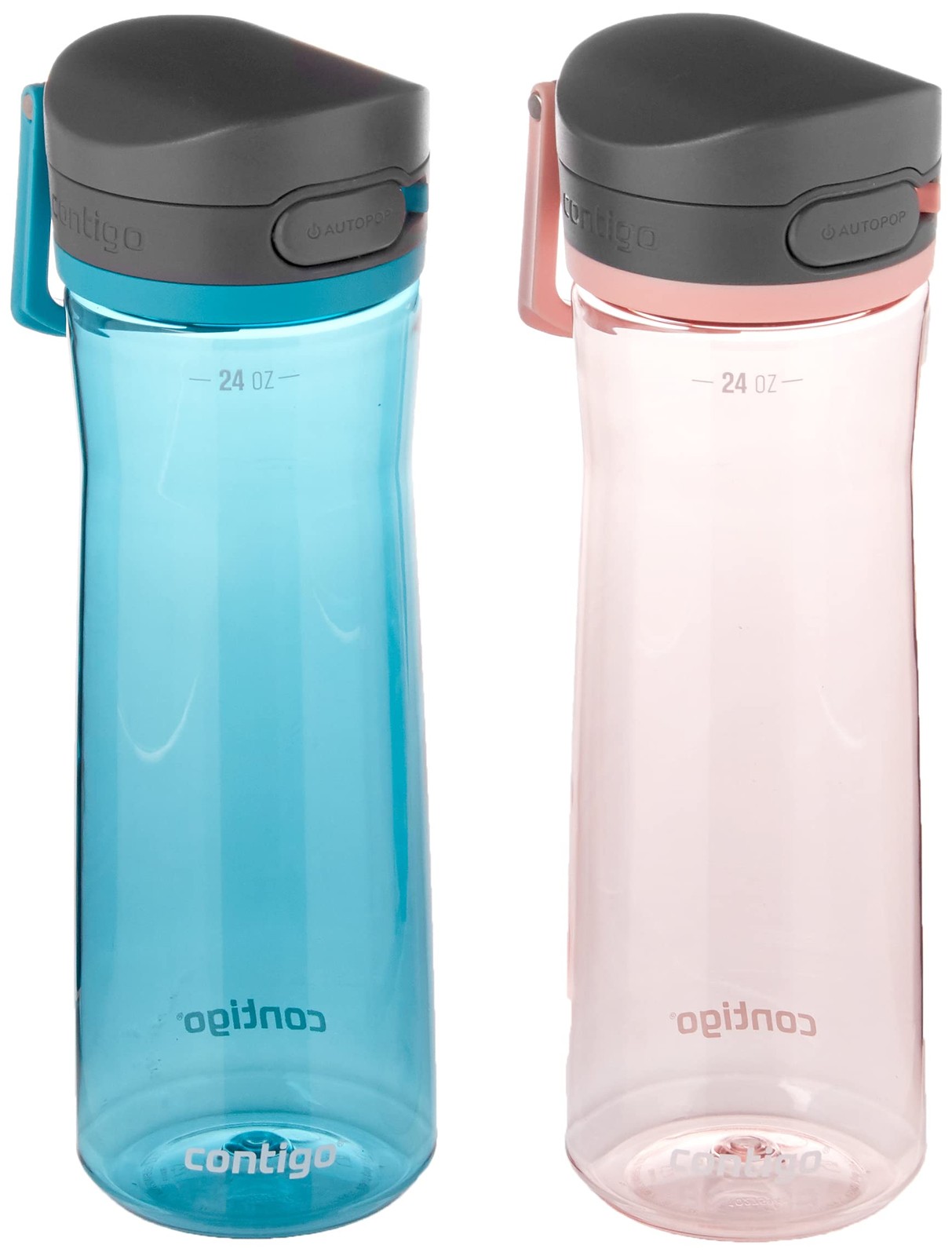 Contigo Jackson 2.0 Tritan Water 24oz (Pack of 2), Juniper & Pink Lemonade 