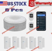 8pcs WiFi Smart Door Sensor Window Alarm Wireless App Alexa Google US Stock