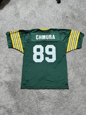 Vintage y2k 90s champion Green & white Chmura 89 Packers football jersey YOUTH L