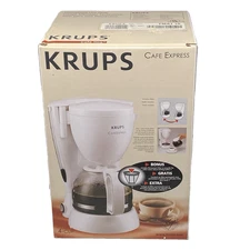Krups Cafe Express 4 Cup Coffee Maker White FMA1 10