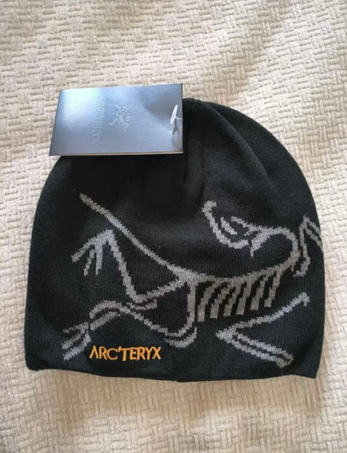 Arc'teryx Bird Head Toque Beanie Black Orca Merino Wool Winter Hat