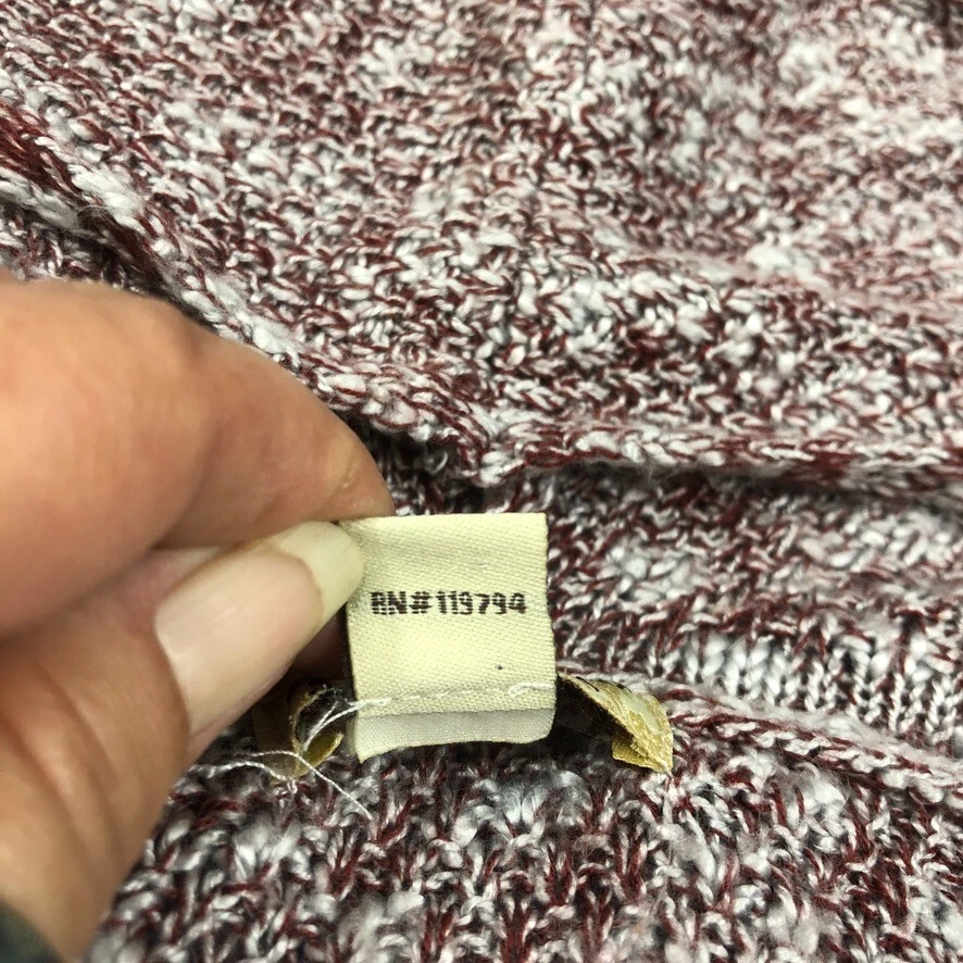 Suéter One World Mujer 2X Plus Rojo Borgoña Con Capucha Mangas Campana Acentos de Encaje Foto 4 de 4