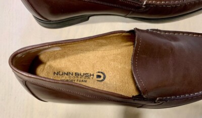Nunn‎ Bush Men’s Casual Memory Foam Leather Loafer Brown Size 10.5 Wide Caffrey Moc Toe Penny Loafer Men main image 4