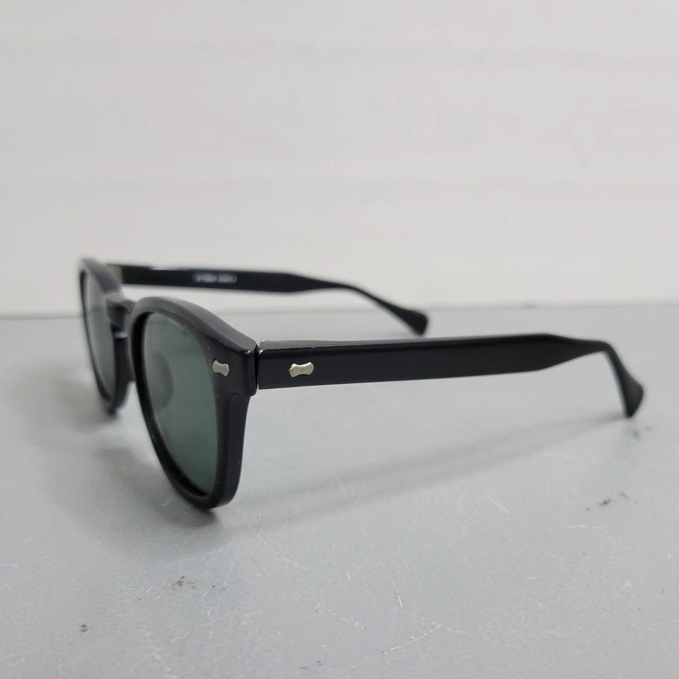 Gafas de sol redondas negras vintage con lentes unisex 2738M Corea Foto 3 de 4