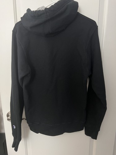 FELPA CON CAPPUCCIO UOMO CHAMPION ATLETICA NERA BIANCA ROSSA LOGO GRIGIO CAPPUCCIO UNISEX UOMO SMALL S - Foto 6 di 6