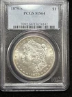 1879-S Morgan Silver Dollar - PCGS MS 64