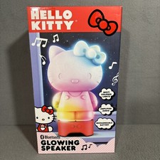 New Sanrio Hello Kitty Multicolor LED Speaker Bluetooth Glowing Music Kawaii