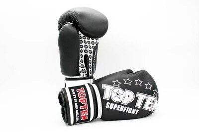 Boxhandschuhe SUPERFIGHT 3000. 10 - 18Oz. Top Ten, Boxen, Kickboxen, WAKO
