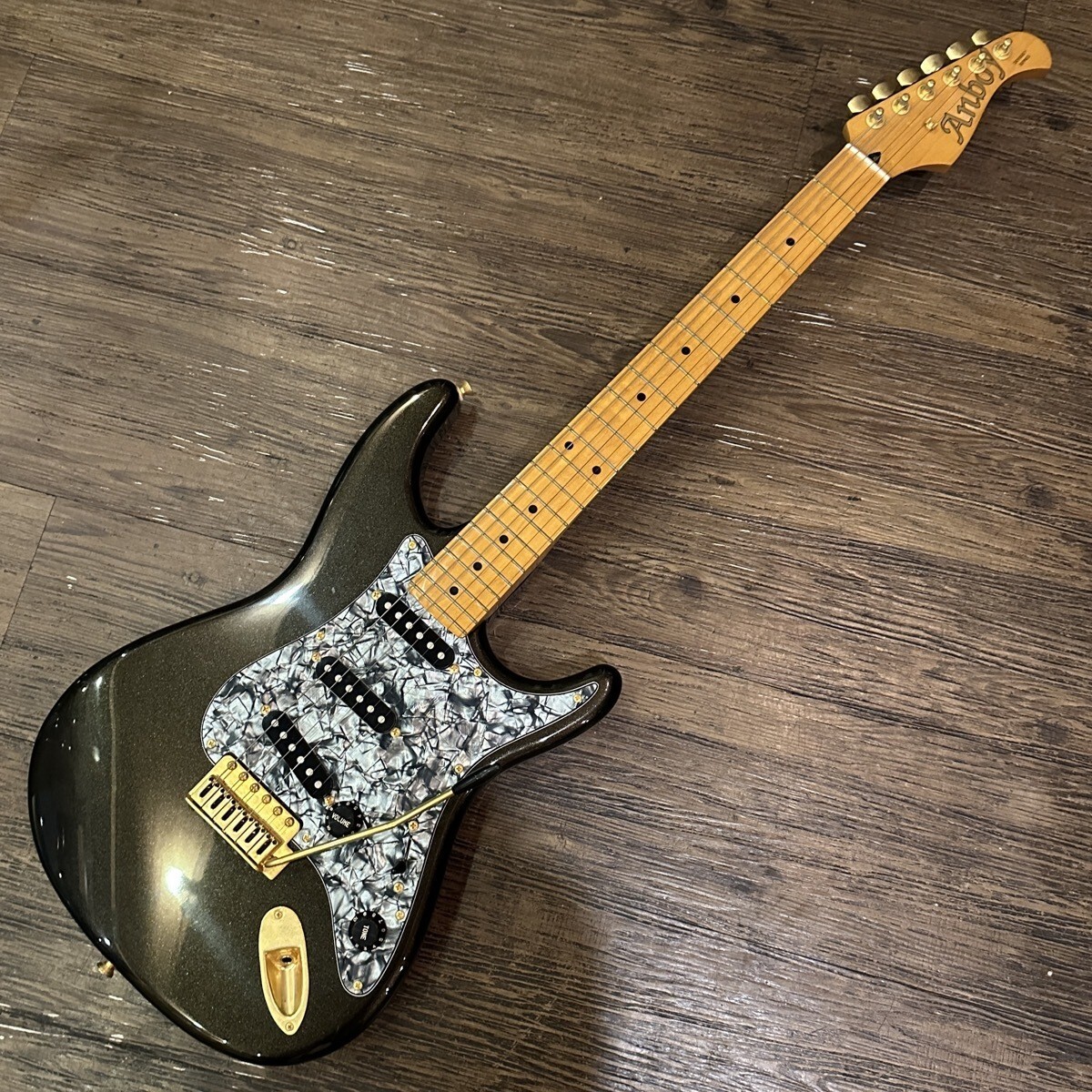 Electric Guitar Anboy OS-5 Odyssey Series Black SN 5086029 Japan 