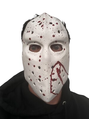 Maschera Hockey Bloody Friday J13 - Maschera Horror Insanguinata Per Halloween E Feste - Foto 3