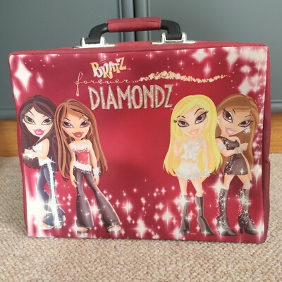 Vintage Y2K Bratz Forever Diamondz 8 Doll Carry Case Storage Travel Bag Y2K