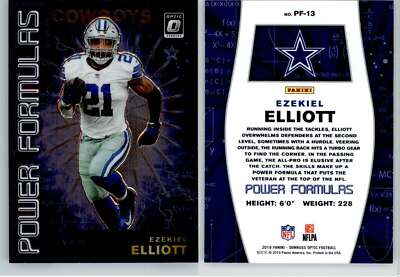 Ezekiel Elliott 2019 Donruss Optic Power Formulas PF-13 Cowboys