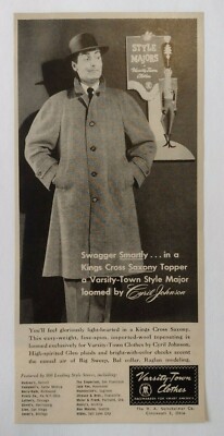 1956 Varsity Town Clothes by Cyril Johnson Advertisement The H. A. Seinsheimer C