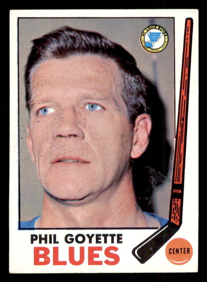 Phil Goyette #21 Hockey Cards 1969 Topps trading card — raw and PSA graded price guide
