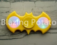 Light Up LED Bat Fidget Hand Spinner Figet Desk Toy Focus EDC ADHD ☆USA☆ YELLOW