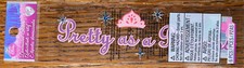 Disney Pretty As A Princes Title Roses  Crown Stars Fairytale Scrapbook Stickers