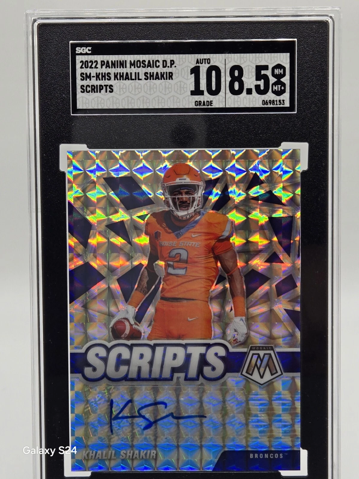 Khalil Shakir Panini Mosaic Draft Picks Scripts Autographs #SMKHS Base