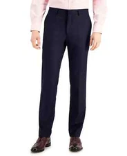 Kenneth Cole Reaction Men's Slim Fit Techni-Cole Suit Pants Navy NWT