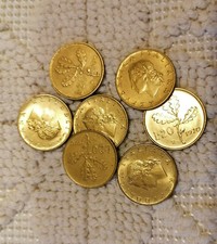 20 LIRE 1959 1969 1970 1974 1975 1976 1980 1989 Ramo di quercia Repubblica Itali