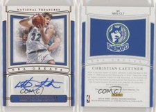 2019 National Treasures NBA Greats Signatures Bronze /25 Christian Laettner Auto