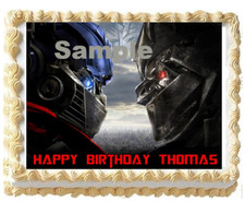 Transformers Robots Image Edible Cake Toppers 1/4 sheet